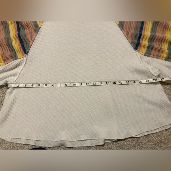 We the Free Rainbow Dreams Top in white Combo Womens size small - Picture 11 of 13